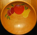 purple plum, apple, pear