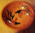 roosters on gray